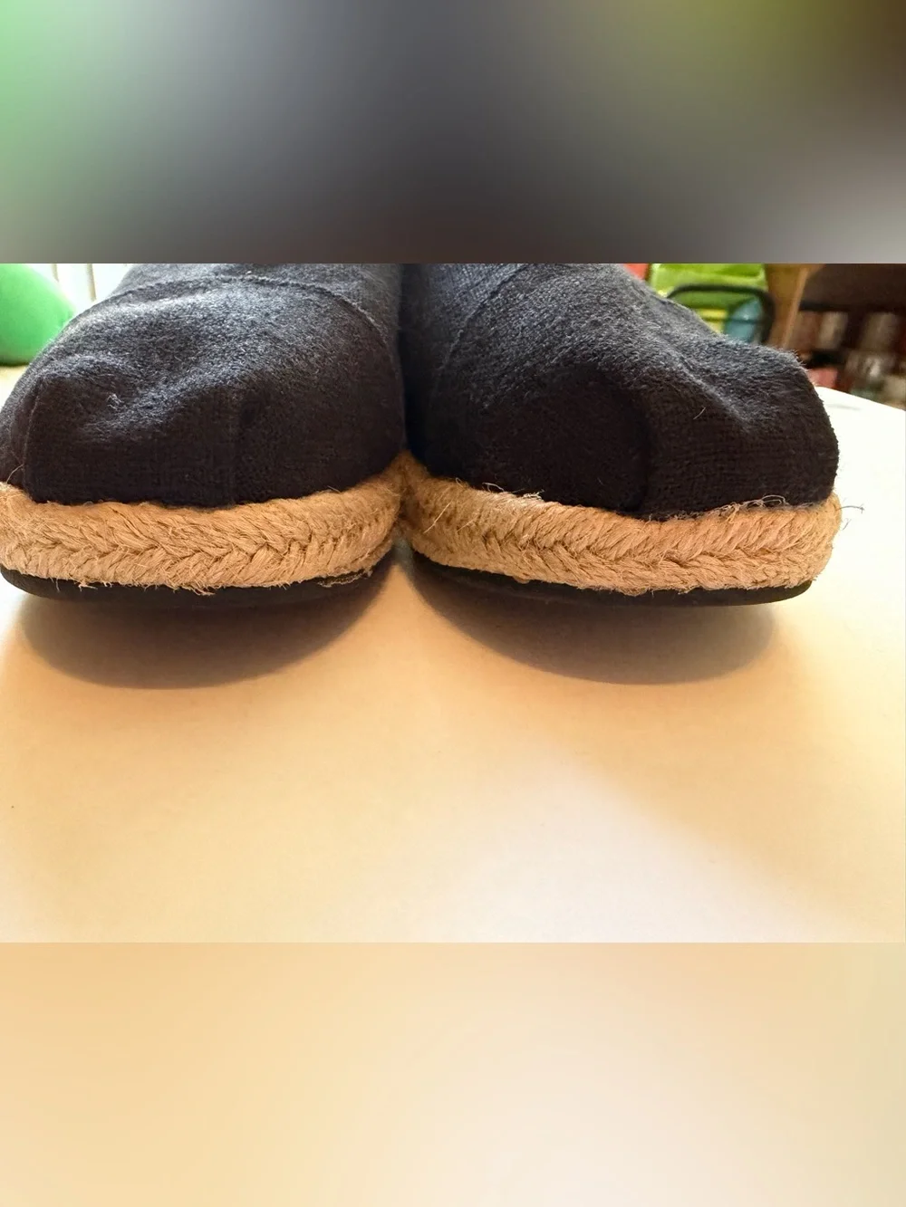Bobs from Skechers Espadrille Memory Foam Shoes Women’s Size 9 Black